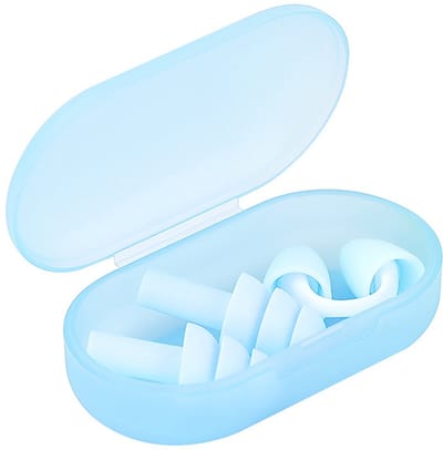 Zwemneusclips – Onzichtbare neusclip – Siliconen zwemneusclips – Comfortabele neusbeschermer voor zwemmen – Inclusief opbergdoosje – Geschikt voor beginners – Blauw – Voor kinderen