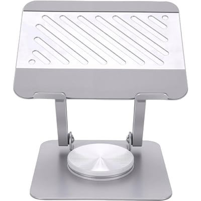 Support de tablette pivotant à 360 degrés, support de tablette rotatif, réglable multi-angles pour toutes les tablettes de 13 pouces et moins gray
