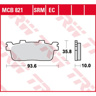 Remblokset TRW MCB821EC