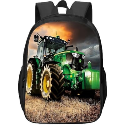Farming Simulator Dubbellaagse Rugzakken voor Jongens en Meisjes voor Leerlingen van de Basisschool en Middelbare School