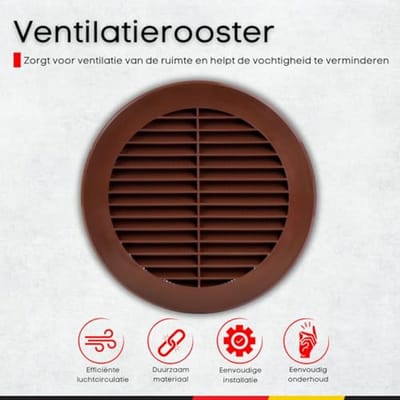 Rond Ventilatierooster Ø 150 mm - Kunststof Ventilatieoplossing voor Optimale Luchtcirculatie