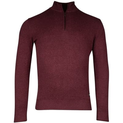 Baileys Trui Half Zip Allover 2-Tone Cerise / male