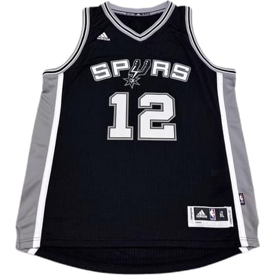 Adidas NBA Spurs Aldridge Comfortabel Zacht Huidvriendelijk Veelzijdig V-Hals Basketbalshirt Unisex shirt 7470A-304-K92975 XL gray