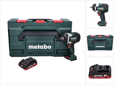 Metabo SSW 18 LTX 800 BL accu-slagmoersleutel 18 V 800 Nm 1/2" borstelloos + 1x accu 4,0 Ah + metaBOX - zonder oplader