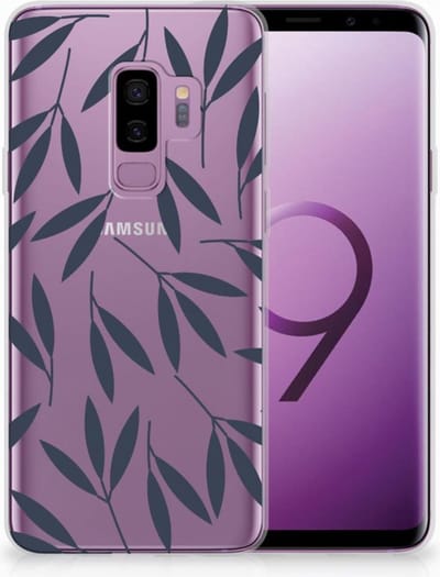 Samsung Galaxy S9 Plus TPU Case Leaves Blue
