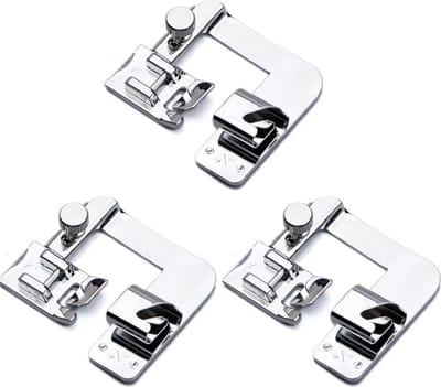 3 Stuks Verstelbare Breed Gerolde Zoom Naaivoet Naaimachine Voet Smal Gerolde Zomen Voet Voor Lage Schacht Naaimachine