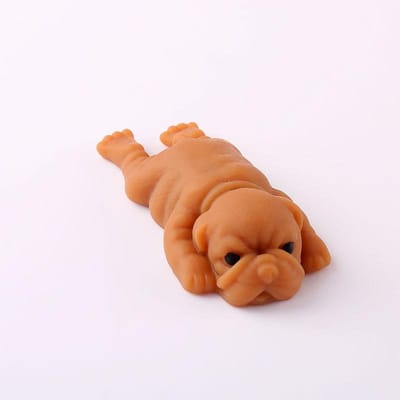 Taba Squishy Honden Zacht Kawaii Hond Knijp Stressverlichting Sensorisch Speelgoed Nieuwigheid Fidget Speelgoed voor Volwassenen Tiener Vakantiecadeaus bruin