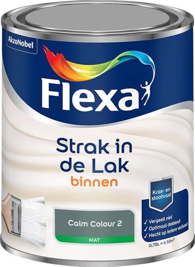 Flexa - Strak In De Lak Binnenlak Mat - Calm Colour 2 - Mengverf - 750 Ml