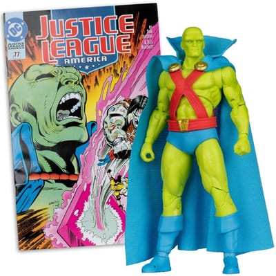 McFarlane Toys DC Direct Page Punchers - Actiefiguur - Martian Manhunter (Justice League #77) 18 cm & Stripboek