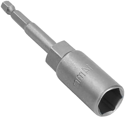 Dailygoody - Moer Driver Socket - 1/4 Inch Hex Shank - 80 MM Lengte - Schokbestendig - Voor Boren en Slagdrivers - 7mm Moer Setter - Geschikt voor Klu