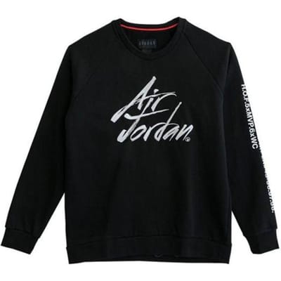 Jordan Sportswear Greatest Fleece Crew Sweatshirt Heren Tops Zwart AV6003-010 L black