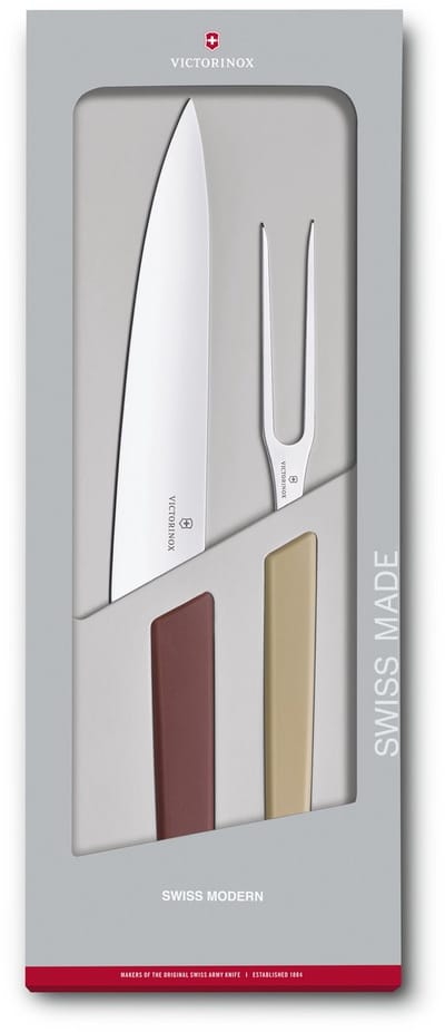 Victorinox Swiss Modern Trancheerset - 2-delig - Multicolor - RVS/PP