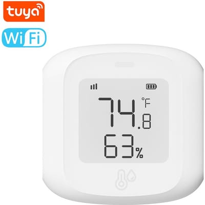 Tuya ZigBee temperatuur-vochtigheidstester Digitaal display Mobiele APP op afstand bedienen Tuya WIFI veelkleurig