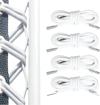 Elastic Vervangingskoord Set voor Tuinmeubelen - 4 Stuks, Geschikt voor Recliners en Voetensteunen, Wit