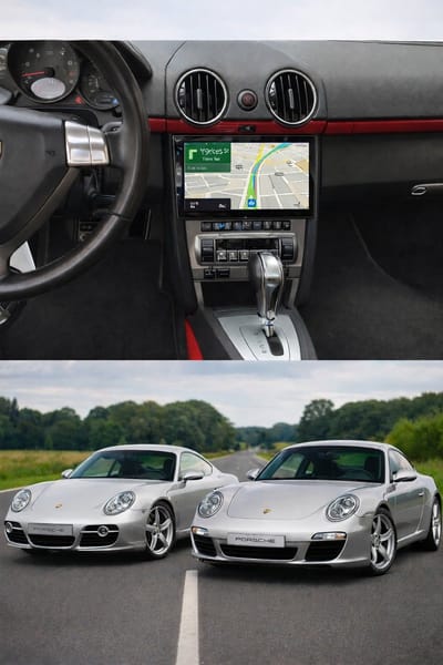 ADIVOX T1 9 inch geschikt voor Porsche 911/977/Cayman/Boxster/987 CarPlay/Auto/Wifi/DSP/NAV/DAB+