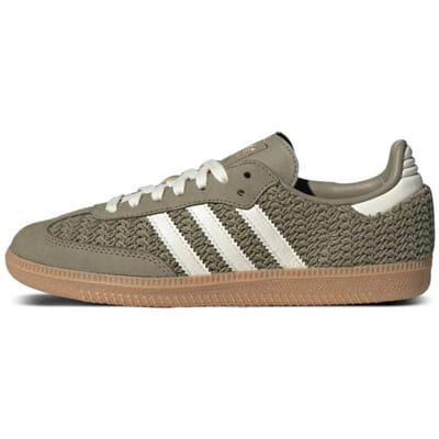 adidas Samba OG Knit Pack - Orbit Green Dames Sneakers Crème-Wit Gum-3 JR9447 36 gray