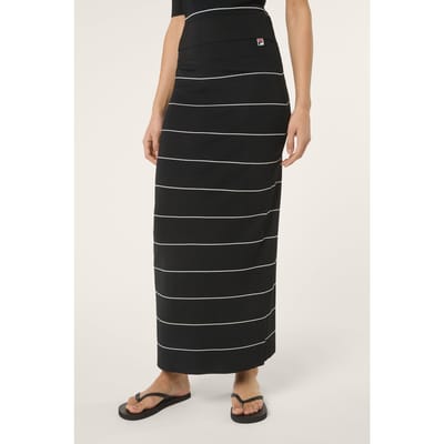FILA Montecarlo Straight Fine Knitted Skirt Black Größe: XS | Maxiröcke Outlet | Damen | Schwarz