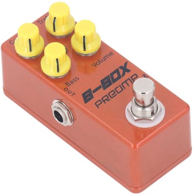 B Box Preamp Pedal Mini Enkel Effect met Overdrive Functie Elektrische Gitaar Vervangingsonderdelen Accessoires yellow