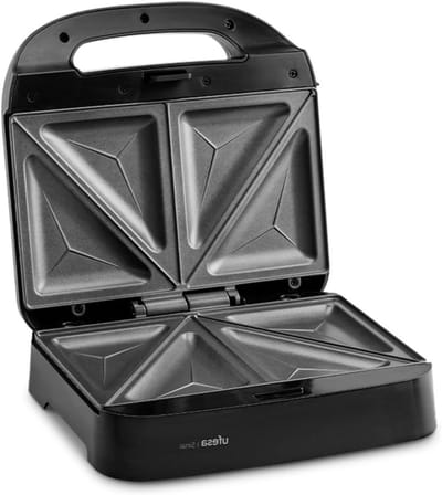 Sandwich Maker - Tosti Apparaat - Snelle Maaltijden - Antiaanbakplaten - Voor 2 Sandwiches - Zwart