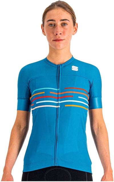 Sportful VELODROME Fietsshirt Korte Mouwen Dames Berry Blue - Vrouwen - maat S