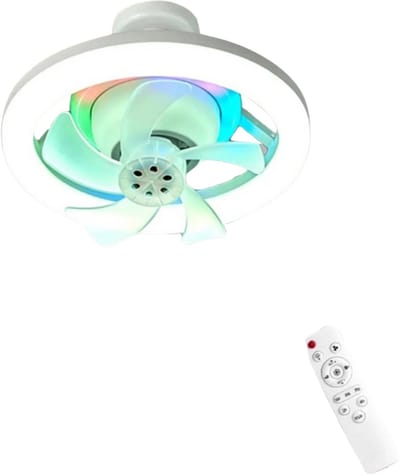 Nivard Plafondventilator - Met Verlichting - Plafond Ventilator - Met Lamp - Plafonniere Met Ventilator - Met Licht