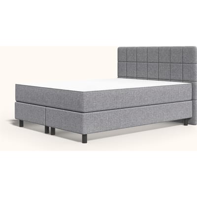 Emma Original Boxspring 180x210 - Lichtgrijs - Klassiek - Eiken - Hybrid