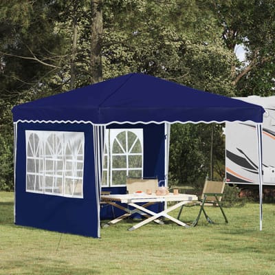 vidaXL - Pop-up - Feesttent - 288 - x - 288 - x - 245 - cm - Blauw - Oxford - Stof