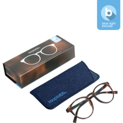 Looplabb blue light blocker sterkte 0,00 model papillon turtle