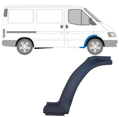 Reparatiepaneel voorspatbord voor Ford Transit 1986-2000 / Rechts