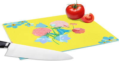 Glazen Snijplank - 28x20 - Bloemen - Boeket - Lente - Patronen - Snijplanken Glas