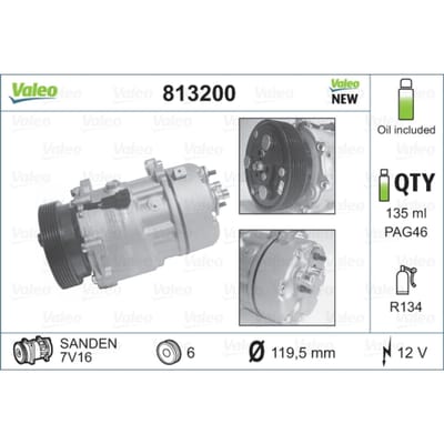 Compressor airconditioning VALEO 813200