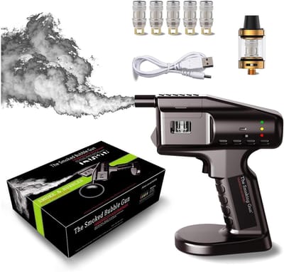 Cocktail rookpistool, handzaam rookpistool, geen open vuur nodig, bar, keuken, restaurant, rookmachine voor eten, voor bartenders, bar, feestjes, wijn, drankjes, koffie
