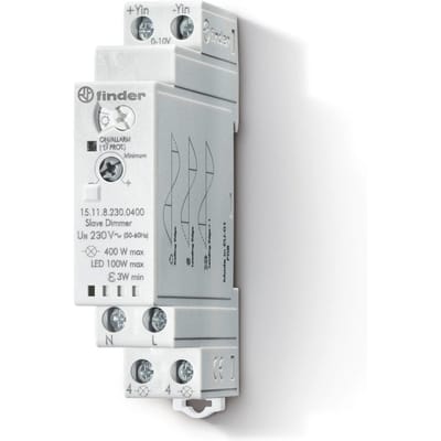 Finder 15.11.8.230.0400 Dimmer voor DIN-rail 1 stuk(s) Voedingsspanning (num):230 V/AC