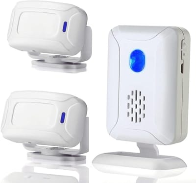CLVP® Dubbele Opritverklikker - Entreemelder - Doorgangsmelder - Beveiliging -Wit