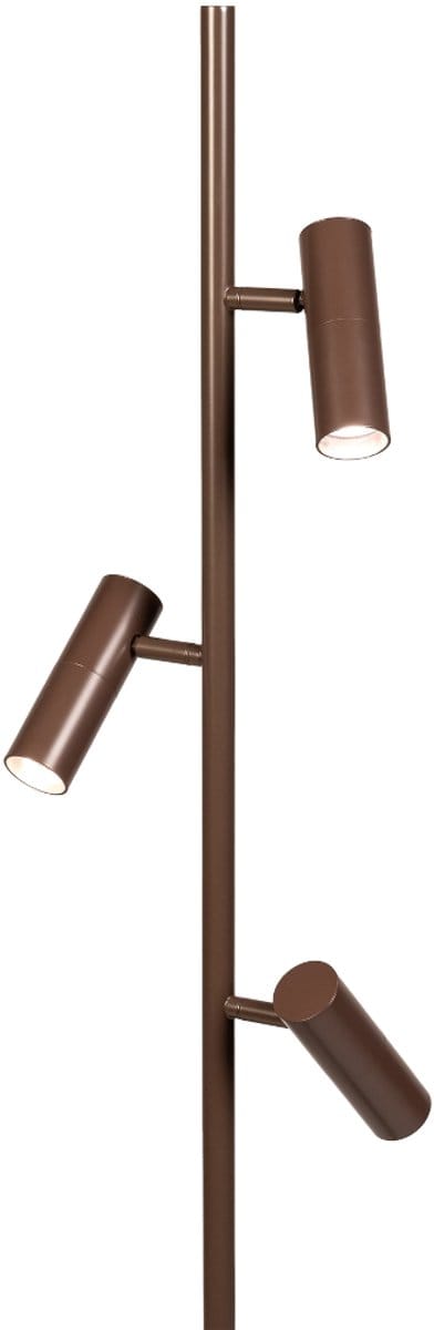 Lumidora Vloerlamp 75584 - SOLLER - 3 Lichts - GU10 - Bruin - Metaal