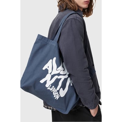 AllSaints Orlando Tote Bag Cove Blue Maat: OS | Tassen Outlet | Heren | Blauw