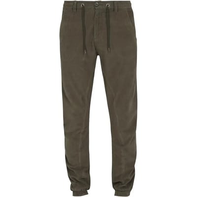Urban Classics - Corduroy Jog Broek - S - Groen
