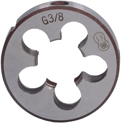Allecto - Snijijzer G3/8 - Draadsnijgereedschap - Gelegeerd staal - Schroefdraad reparatie - Voor cilindrische buizen - 5 gaten voor spaanders