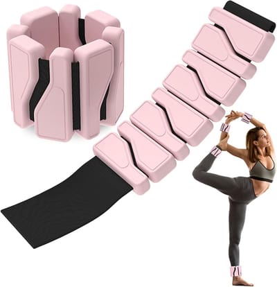 Verstelbare Enkel- en Polsgewichten 0.45 kg / 0.9 kg, Set van 2, Ideaal voor Pilates, Joggen en Yoga, Versterk je Training met Extra Gewicht