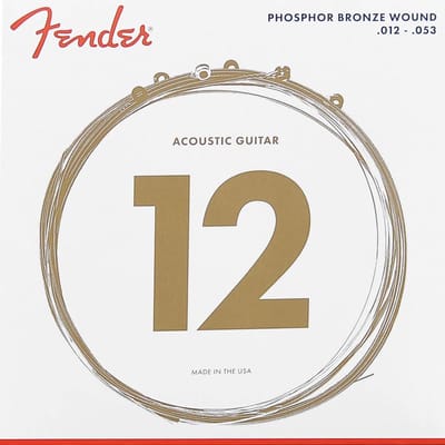Fender F-60L snaren set acoustic, ph.bronze roundwound, light, 012-016-024-032-042-053