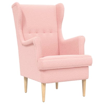 vidaXL - Fauteuil - Roze - Bouclé