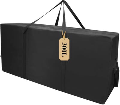 Dailygoods- Opbergtas Grote Capaciteit - 300L - Verhuiszak - Kledingopbergtas - Waterdicht - Handvatten - 118x55x46 cm - Opbergzak