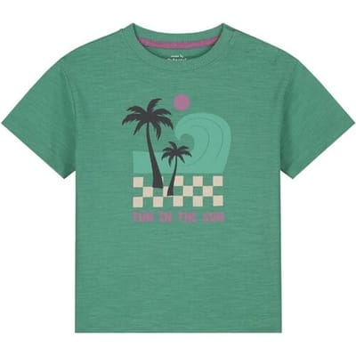 Prénatal peuter T-shirt Light Bottle Green 74 heren