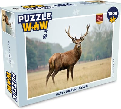 Puzzel Hert - Dieren - Gewei - Legpuzzel - Puzzel 1000 stukjes volwassenen