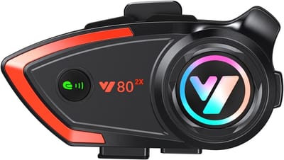 Motorhelm Bluetooth headset, Draadloze intercom voor motorhelmen, Compatibel met diverse helmen