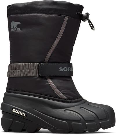 Sorel YOUTH FLURRY™ BOOT Unisex Snowboots - Black, City Grey