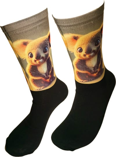 Verjaardags cadeau - Koala sokken - Beer - Print sokken - vrolijke sokken - valentijn cadeau - aparte sokken - grappige sokken - leuke dames en heren sokken - moederdag - vaderdag - Sokken waar je vrolijk van wordt - Maat 36-40