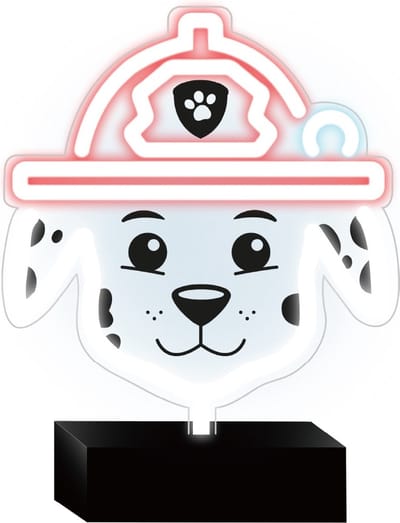 Nickelodeon Neon LED Marshall - Paw Patrol - Tafellamp - Bureau lamp - Paw Patrole Marshall lamp - Lamp