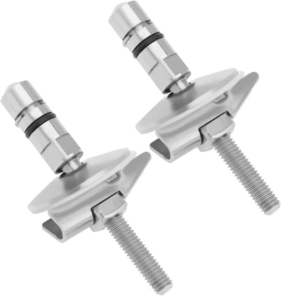 Toiletzitting Bevestigingsset met RVS Scharnieren M6*71.5mm - Duurzame Toiletdeksel Hinge en Bevestigingsbeugel voor Betrouwbare Montage