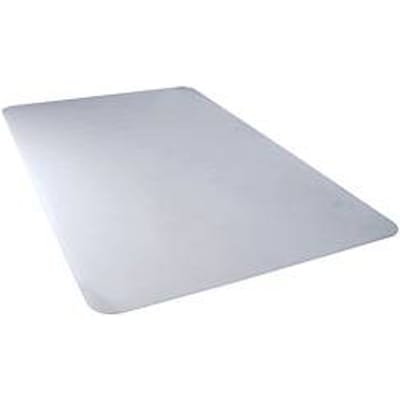 Floortex Valuemat Basic vloerbeschermingsmat, rechthoekig, voor tapijt tot H 6 mm, dikte 2 mm, L 1200 x B 900 mm, vinyl, transparant
